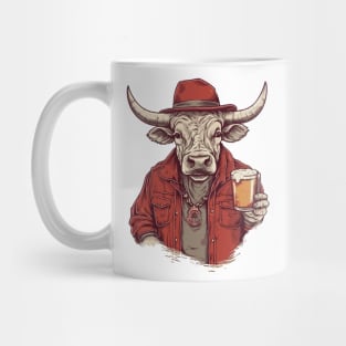 Bull and beer Mug